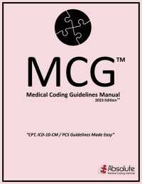 Imagen de portada: Medical Coding Guidelines Manual (MCG®) 1st edition 9781667885476