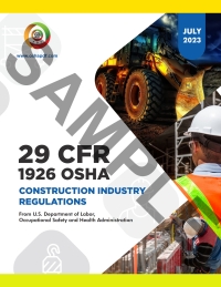 表紙画像: OSHA 1926 Construction Industry July 2023 - Sample Book 1st edition 9798889210269