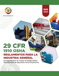 Imagen de portada: Spanish OSHA 1910 General Industry January 2024 Book 1st edition 9798889210559