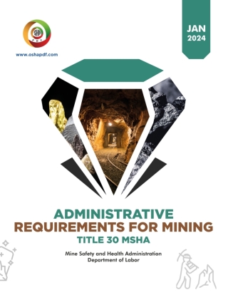 Cover image: Administrative Requirements for Mining Operations January 2024 1st edition 9798889210832