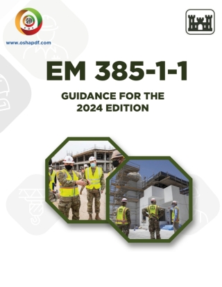 Cover image: EM 385 1-1 Guidance Manual 2024 Edition 1st edition 9798889212669
