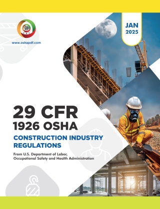 Cover image: OSHA 1926 Construction Industry January 2025 Book 1st edition 9798889214427