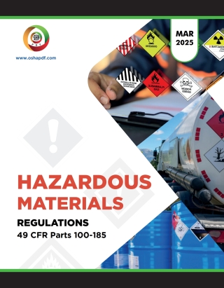 Cover image: 49 CFR Hazardous Materials - March 2025 1st edition 9798889214779