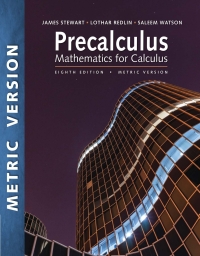 Cover image: Precalculus: Mathematics for Calculus, International Metric Edition 8th edition 9798214031811