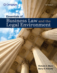 Cover image: Essentials of Business Law and the Legal Environment 14th edition 9780357987766