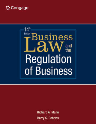 Cover image: Business Law and the Regulation of Business 14th edition 9780357987650