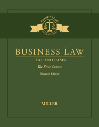Cover image: Business Law: Text & Cases - The First Course 15th edition 9780357985854