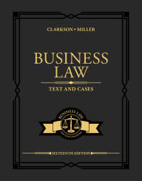 Cover image: Business Law: Text and Cases 16th edition 9780357985533