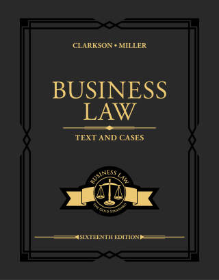 Cover image: Business Law: Text and Cases 16th edition 9780357985533