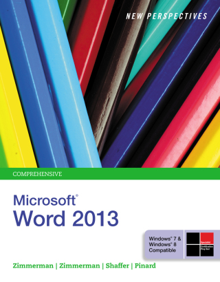 Cover image: New Perspectives on Microsoft Word 2013, Comprehensive 1st edition 9781285091112