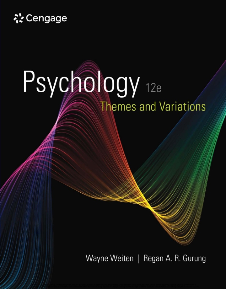 Psychology: Themes and Variations, 12th Edition - E-Book - Original PDF - img