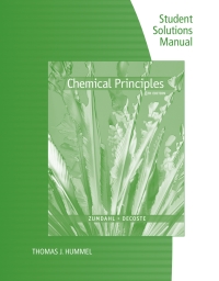 Cover image: Student Solutions Manual for Chemical Principles 8th edition 9781305867116