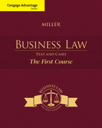 Cover image: Cengage Advantage Books: Business Law: Text and Cases - The First Course 13th edition 9781285770185