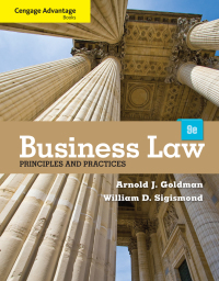 Cover image: Cengage Advantage Books: Business Law: Principles and Practices 9th edition 9781133586562