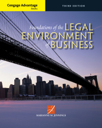 Cover image: Cengage Advantage Books: Foundations of the Legal Environment of Business 3rd edition 9781305117457