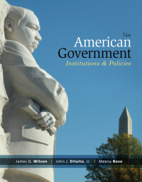 Cover image: American Government: Institutions and Policies 14th edition 9781285195094