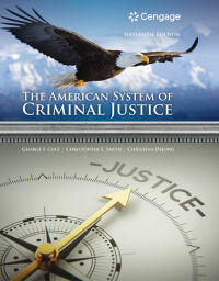 Cover image: The American System of Criminal Justice 16th edition 9781337558907