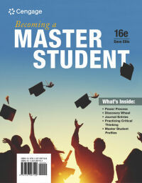 Cover image: Becoming a Master Student 16th edition 9781337097109
