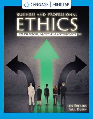 Cover image: Business and Professional Ethics 9th edition 9780357441886