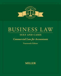 Cover image: Business Law: Text & Cases - Commercial Law for Accountants 14th edition 9781305967281