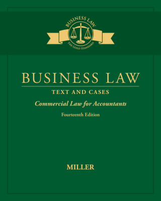 Cover image: Business Law: Text & Cases - Commercial Law for Accountants 14th edition 9781305967281