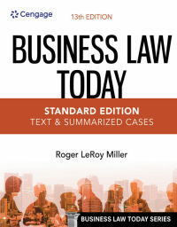 Omslagafbeelding: Business Law Today, Standard: Text & Summarized Cases 13th edition 9780357634851