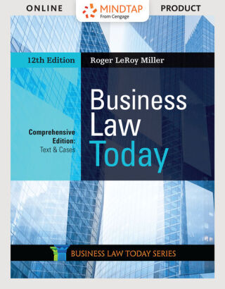Cover image: Business Law Today, Comprehensive, Text & Cases 12th edition 9780357038185