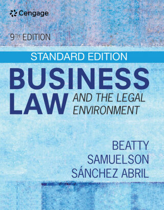 Cover image: Business Law and the Legal Environment, Standard Edition 9th edition 9780357633366