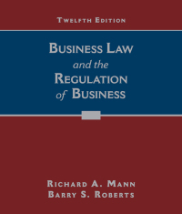 Omslagafbeelding: Business Law and the Regulation of Business 12th edition 9781305509559