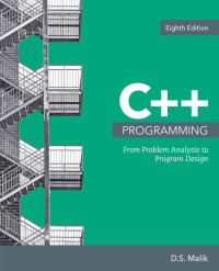 Titelbild: C++   Programming:  From Problem Analysis to Program Design 8th edition 9781337102087