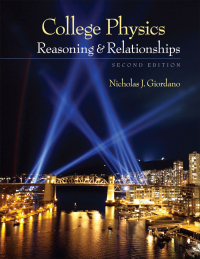 Cover image: College Physics: Reasoning and Relationships 2nd edition 9780840058195