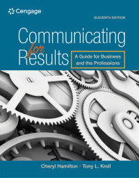 Titelbild: Communicating for Results: A Guide for Business and the Professions 11th edition 9781305280267