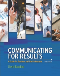 Cover image: Communicating for Results: A Guide for Business and the Professions 10th edition 9781111842161