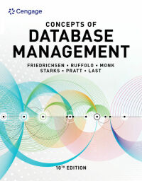 Cover image: Concepts of Database Management 10th edition 9780357422083