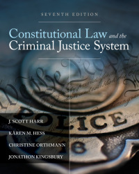Cover image: Constitutional Law and the Criminal Justice System 7th edition 9781305966468