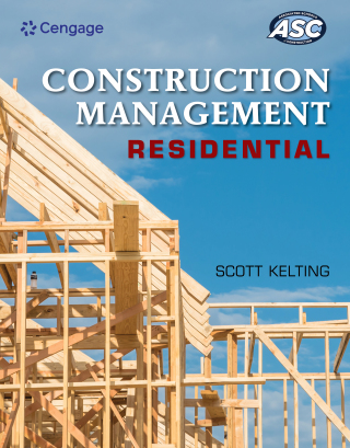 Cover image: Construction Management: Residential 1st edition 9780357030790