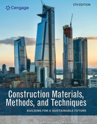 Cover image: Construction Materials, Methods and Techniques: Building for a Sustainable Future 5th edition 9780357513835