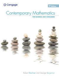 Omslagafbeelding: Contemporary Mathematics for Business & Consumers 9th edition 9780357026441