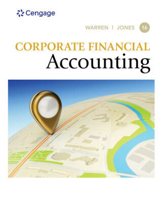 Cover image: Corporate Financial Accounting 16th edition 9780357510384