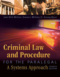 Cover image: Criminal Law and Procedure for the Paralegal 4th edition 9781435440166