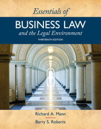 Titelbild: Essentials of Business Law and the Legal Environment 13th edition 9781337555180