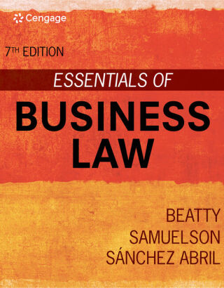 Imagen de portada: Essentials of Business Law and the Legal Environment 7th edition 9780357633960