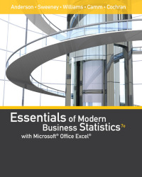 Cover image: Essentials of Modern Business Statistics with Microsoft Office Excel 7th edition 9781337298292