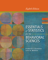 Cover image: Essentials of Statistics for the Behavioral Sciences 8th edition 9781133956570