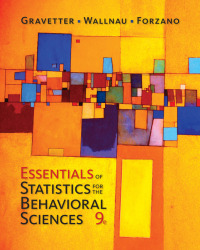 Cover image: Essentials of Statistics for The Behavioral Sciences 9th edition 9781337098120