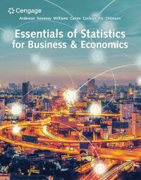 Cover image: Essentials of Statistics for Business and Economics 9th edition 9780357045435