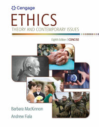 Cover image: Ethics: Theory and Contemporary Issues, Concise Edition 3rd edition 9781305077508