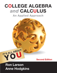 Cover image: College Algebra and Calculus: An Applied Approach 2nd edition 9781133105060
