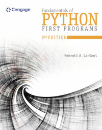 Cover image: Fundamentals of Python: First Programs 2nd edition 9781337560092