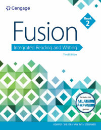 Cover image: Fusion: Integrated Reading and Writing, Book 2 (w/ MLA9E Updates) 3rd edition 9781337615181